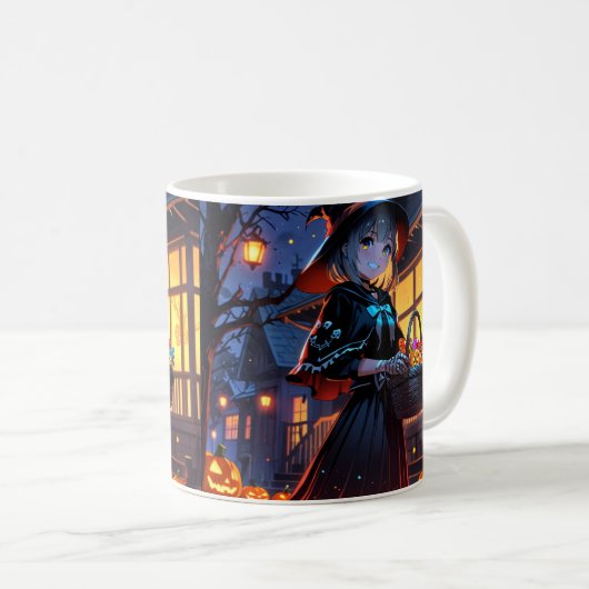 Meisje Halloween Mok – Anime Spooky Cup (Voorkant rechts)