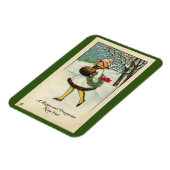  meisje Happy Nieuwjaar Flexible Photo Magnet Magneet (Linkerzijde)