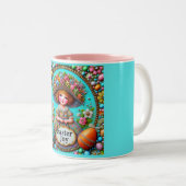 MEISJE ~ Heel lief Tweekleurige Koffiemok (Voorkant rechts)