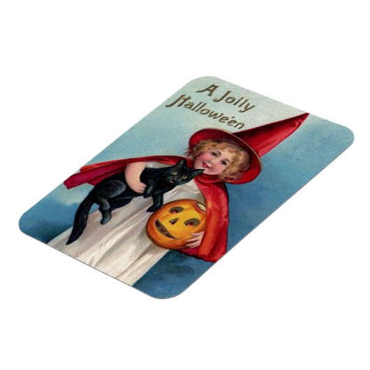  meisje heks magneet (Linkerzijde)