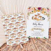 Meisje Herfst Bos Baby Shower Kaart