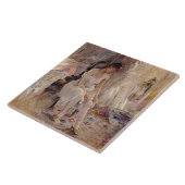 Meisje Het Aantrekken van Haar Kousen (door Berthe Tegeltje (Zijkant)