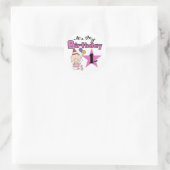 Meisje Het is Mijn Verjaardag Tshirts en Gifts Ronde Sticker (Tas)