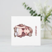 Meisje het toepassen van huidverzorging Hou van je (Staand voorkant)