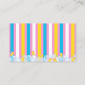 Meisje Hoeveel Duckies Party Game Gissen Kaarten (Achterkant)