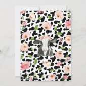 Meisje Holy Koe Baby shower Kaart (Achterkant)