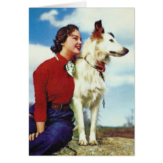  meisje,  hond (Voorkant)