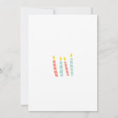 Meisje Hond Verjaardag roze Party Uitnodiging (Achterkant)