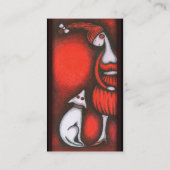 Meisje & Hond Visitekaartje (Achterkant)