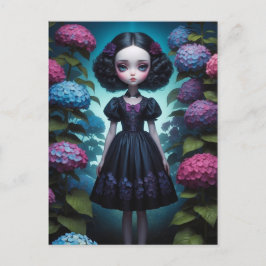 Meisje - Hortensia Briefkaart