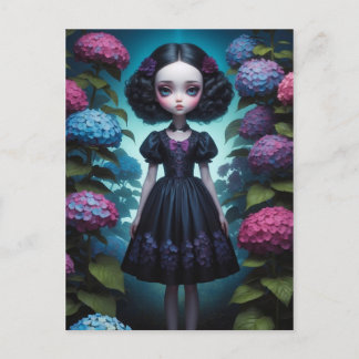 Meisje - Hortensia Briefkaart