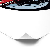 Meisje Hot Dream Roads Glossy Perfect Poster (Hoek)