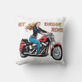 Meisje Hot Dream Roads Kussen