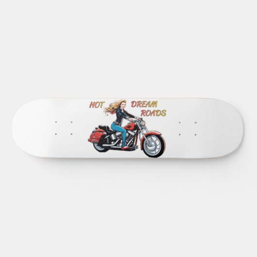 Meisje Hot Dream Roads Persoonlijk Skateboard (Horizontaal)