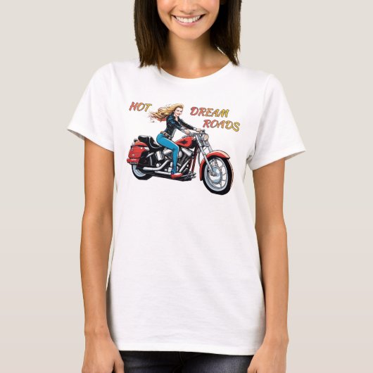 Meisje Hot Dream Roads T-shirt (Voorkant)