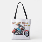 Meisje Hot Dream Roads Tote Bag (Achterkant)