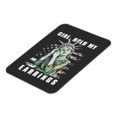 Meisje, Houd Mijn Oorbellen Vrijheid Status Amerik Magneet (Linkerzijde)