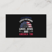 Meisje houdt van haar moeder en houdt van Jezus en Visitekaartje (Voorkant)