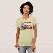 Meisje houdt van Herfst Football Flannel Autumn T-shirt (Voorkant volledig)