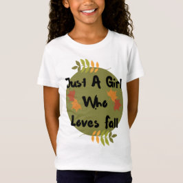 meisje houdt van herfst T-Shirt