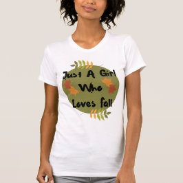 meisje houdt van herfst T-Shirt