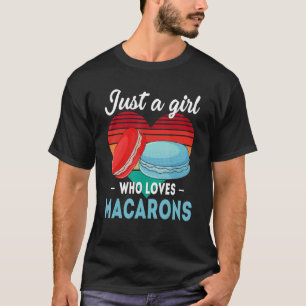 Meisje houdt van Macarons Vrouwen Macaron T-shirt