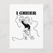 Meisje I Cheer Tshirts en Gifts Briefkaart (Voorkant)