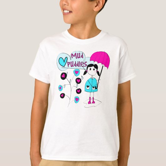 Meisje I de Vulklei van de Modder van de Liefde T-shirt (Voorkant)