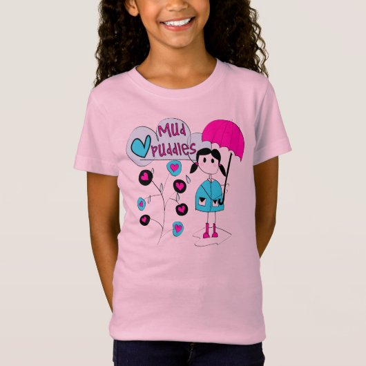 Meisje I de Vulklei van de Modder van de Liefde T-shirt (Voorkant)