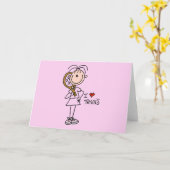 Meisje I Love Tennis Tshirts and Gifts Kaart (Gele Bloem)
