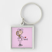 Meisje I Love Tennis Tshirts and Gifts Sleutelhanger (Voorkant)