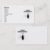 Meisje I Speel Basketball T-shirts en cadeautjes Visitekaartje (Voorkant / Achterkant)