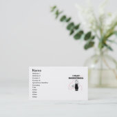 Meisje I Speel Basketball T-shirts en cadeautjes Visitekaartje (Staand voorkant)