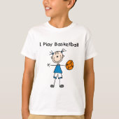 Meisje I Speel Basketball Tshirts en Gifts (Voorkant)