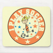 Meisje I Speel Soccer Mousepad Muismat (Voorkant)