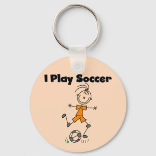 Meisje I Speel Soccer Tshirts en Gifts Sleutelhanger