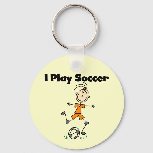 Meisje I Speel Soccer Tshirts en Gifts Sleutelhanger (Voorkant)
