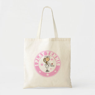 Meisje I Speel Tennis Tshirts en cadeaus Tote Bag