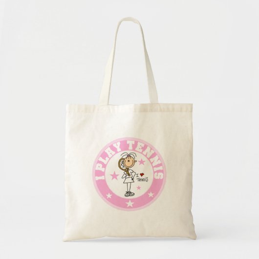Meisje I Speel Tennis Tshirts en cadeaus Tote Bag (Voorkant)