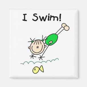 Meisje I Swim Magnet