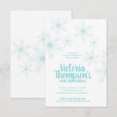 meisje IEDERE LEEFTIJD bevroren WINTER WONDERLAND Kaart (Voorkant / Achterkant)