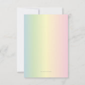 meisje IEDERE LEEFTIJDSE regenboog UNICORN BIRTHDA Kaart (Achterkant)