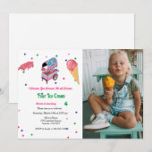 meisje ijs verjaardag Ik schreeuw 4TH Verjaardag Kaart (Voorkant / Achterkant)