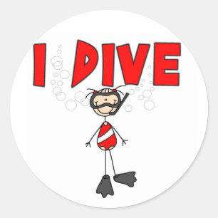 Meisje Ik Duik Sticker
