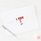 Meisje Ik Duik Sticker (Envelop)