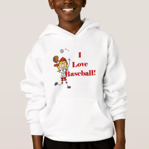 Meisje Ik Hou Van Honkbal T-shirts en Cadeaus