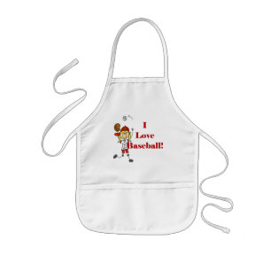 Meisje Ik Hou Van Honkbal T-shirts en Cadeaus Kinder Schort