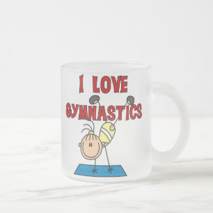Meisje Ik Hou Van Turnen Matglas Koffiemok