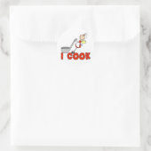 Meisje Ik Kook Sticker (Tas)