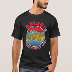 Meisje, ik Rawr. Ankylosaurus I Family Matchi T-shirt